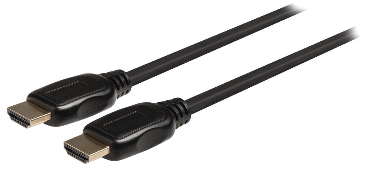 Valueline High Speed HDMI-kabel met ethernet HDMI-connector - HDMI-connector  1,00 m zwart | bol.com