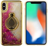 Ring Liquid hoesje voor Apple iPhone X/Xs Goud