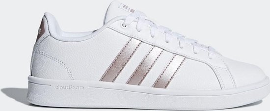 adidas CF Advantage Sneakers Dames - Ftwr White/Vapour Grey Met.F16/Ftwr White adidas CF Advantage Sneakers Dames - Ftwr White/Vapour Grey Met.F16/Ftwr White