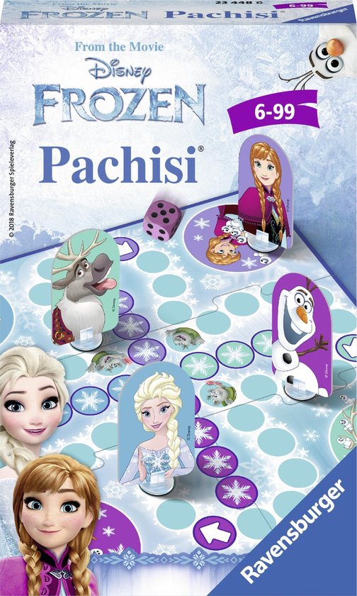 Afbeelding van het spel Ravensburger Frozen Pachisi - pocketspel