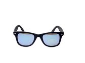 Rib.Eye.Steak Istanbul zonnebril - Mat zwart montuur - Blauw spiegelende glazen