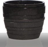 Flower Pot Rim Cement Grey 18X18X15CM