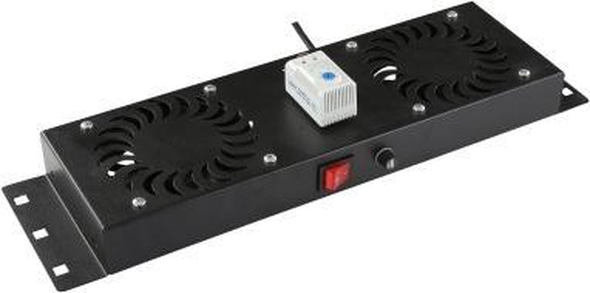 LOGON RAF115BL rack-toebehoren Ventilatiepaneel