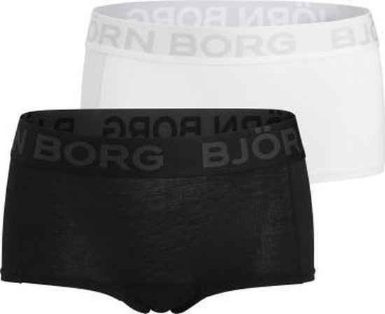 baard assistent In de meeste gevallen Bjorn Borg 2p MINISHORTS NOOS SOLID - Sportonderbroek casual - vrouwen -  zwart - 42 | bol.com