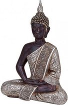 Statue de Bouddha noir / argent assis 29 cm - Statues de Bouddha - Décoration d'intérieur