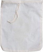 Zenway™ Kaasdoek van Biologisch Katoen - Notenmelkzak – Zeefzak - Voor maken van Amandelmelk en Kaas - 30 x 30 cm - Wit