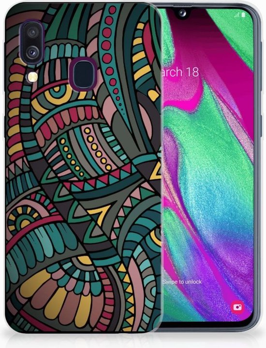 Coque  pour Samsung Galaxy A40 Coque Aztec