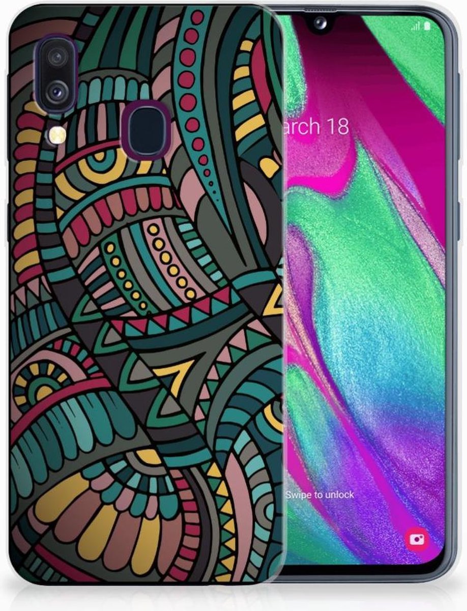 Samsung Galaxy A40 TPU bumper Aztec