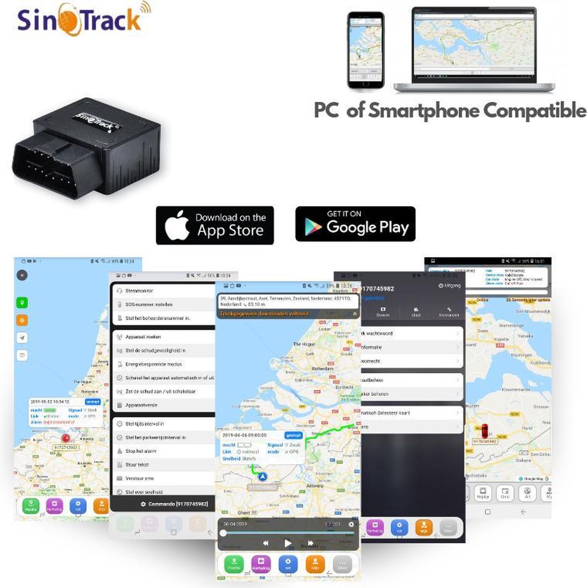 Sinotrack Auto GPS Tracker Auto beveiliging bol