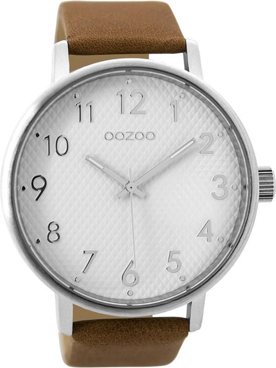 OOZOO Timepieces Bruin-Wit horloge C9401 (48 mm)