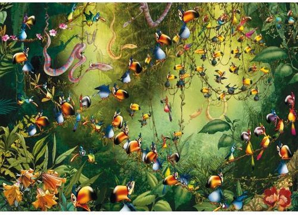 Piatnik kunst puzzel Francois Ruyer - Toekans in de jungle (1000 stukjes) |  bol.com