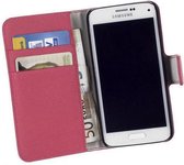 Lelycase Samsung Galaxy Core 2 Bookcase Wallet Cover Hoesje Roze