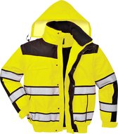 Portwest Hi-vis classic bomber jacket, Geel/Zwart, Maat XXL