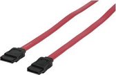 Valueline CABLE-239-1 SATA-kabel 1 m SATA 7-pin Zwart, Rood