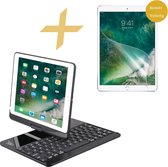 iPad Hoes 2017 met Toetsenbord  - iPad 2018 Hoes met Toetsenbord - 9.7 inch - iPad 2017 / 2018 Hoes met Draadloze Toetsenbord Bluetooth en Verlichting + Screenprotector PET Folie