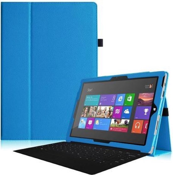 Iets interval Verdeelstuk Microsoft Surface Pro 3 book cover hoes licht blauw | bol.com