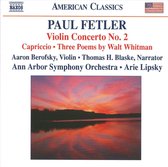 Aaron Berofsky, Thomas H.Blaske, Ann Arbor Symphony Orchestra, Arie Lipsky - Fetler: Violin Concerto No.2 (CD)