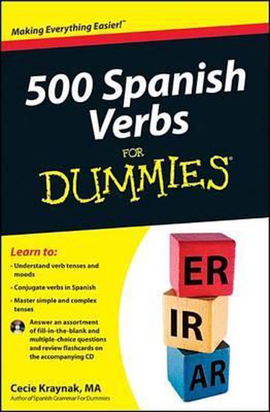 500 Spanish Verbs for Dummies, Mary Kraynak 9781118023822 Boeken