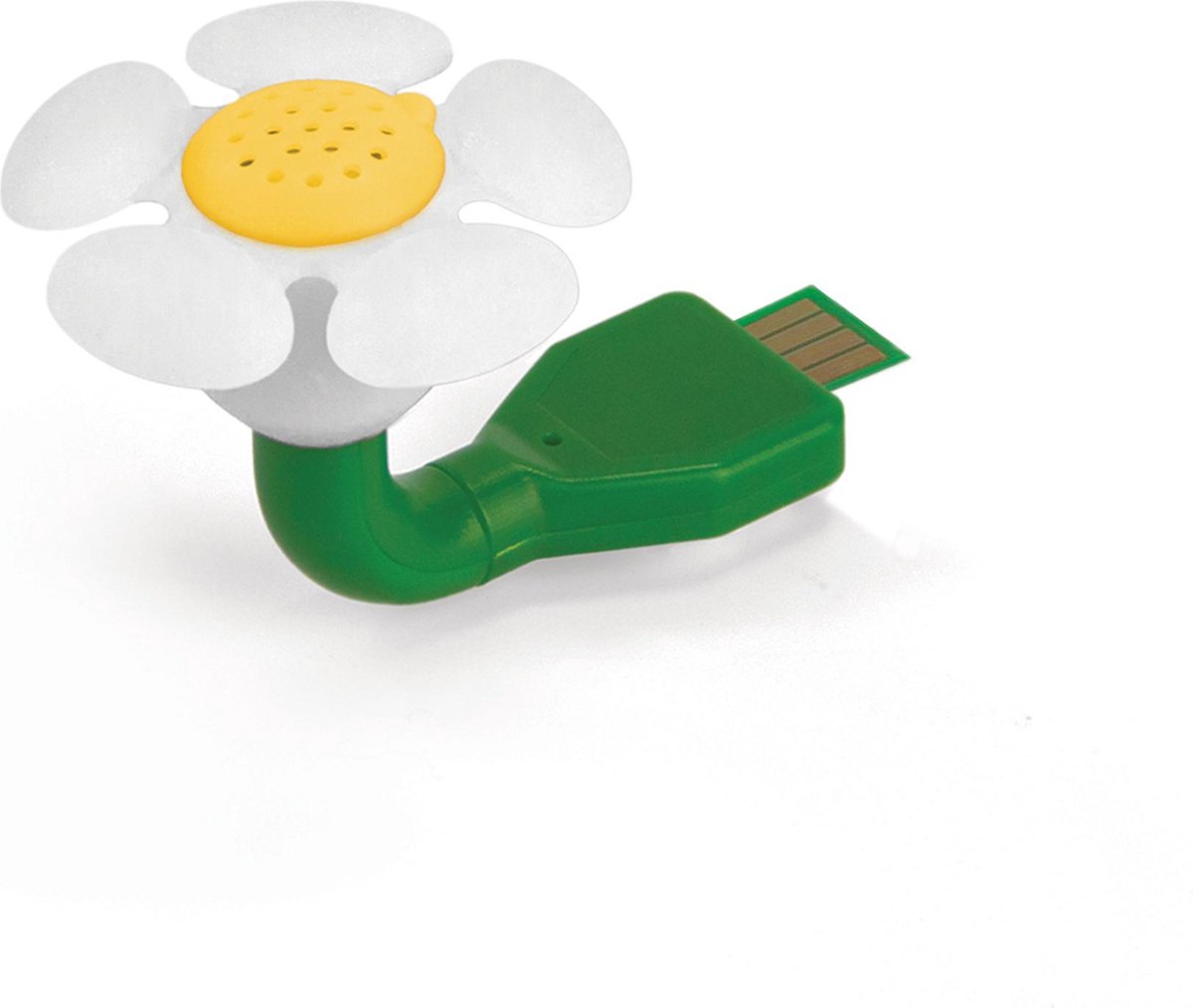 Goedkoopste Mustard Desktop USB Luchtverfrisser - Daisy - Wit
