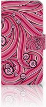 Hoesje Geschikt voor Samsung Galaxy A40 Swirl Pink