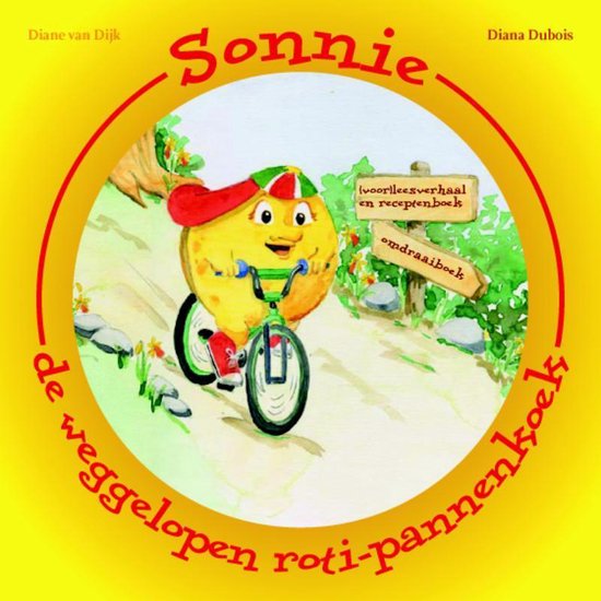 Cover van het boek 'Sonnie, de weggelopen roti-pannenkoek' van D.B. Dubois
