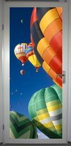 Deurposter 'Luchtballon' - deursticker 75x195 cm