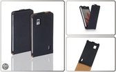 LELYCASE Flip Case Lederen Hoesje LG Optimus G Zwart