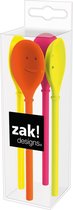 Zak!Designs Happy Spoon - Melamine - 14 cmÂ - Set van 4 Stuks - Hot Pop