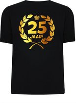 Gouden Krans T-Shirt - 25 jaar (maat xl)