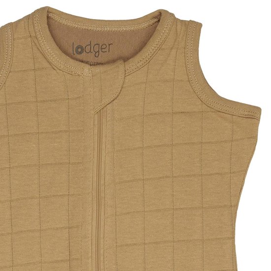 Lodger Baby slaapzak - Hopper Solid - Okergeel - Mouwloos - 68/80