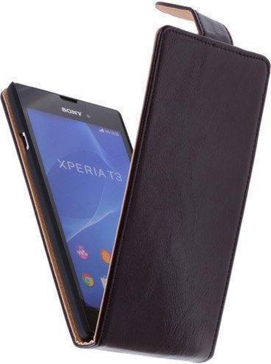 Classic Mocca Nokia Lumia 930 PU Leder Flip Case Hoesje