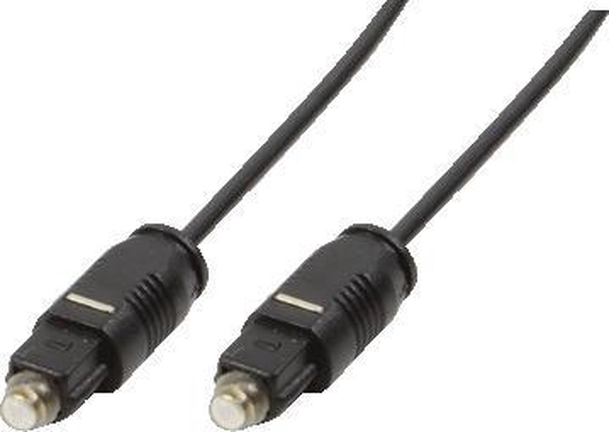 LogiLink Audiokabel 1x Toslink -> 1x Toslink St/St 10.00m bk