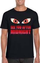 See you after midnight Halloween vampier t-shirt zwart heren XL