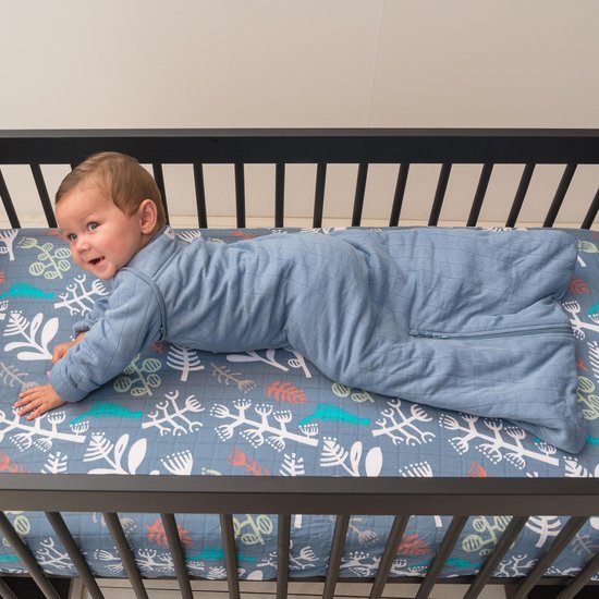 Lodger Baby slaapzak - Hopper Solid - Blauw - Lange mouw - 86/98