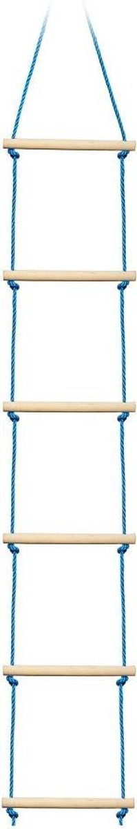 Slackers Ninja-touwladder 2,5 Meter Blauw