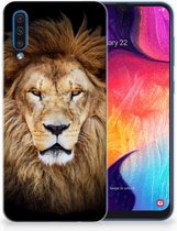 Geschikt voor Samsung Galaxy A50 TPU Hoesje Design Leeuw