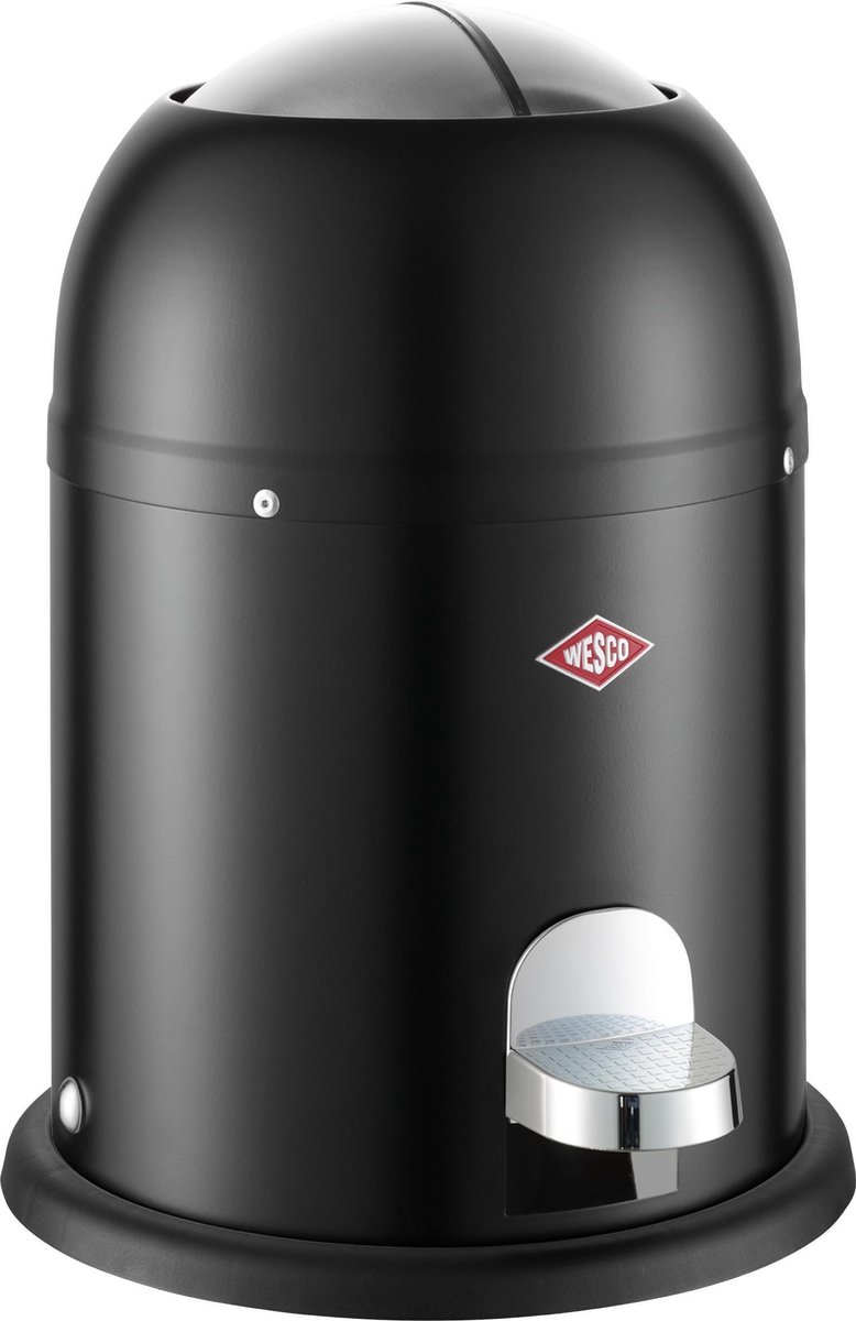 Goedkoopste Wesco Mini Master Prullenbak - 6 liter - Mat Zwart