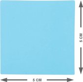 25 Whiteboard Magneten Vierkant 5 cm - Blauw - Herschrijfbaar