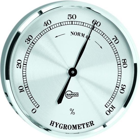 Barigo 409 hygrometer chroom (analoog)