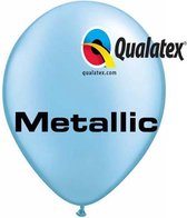 Qualatex Ballonnen Metallic Azure 30 cm 100 stuks