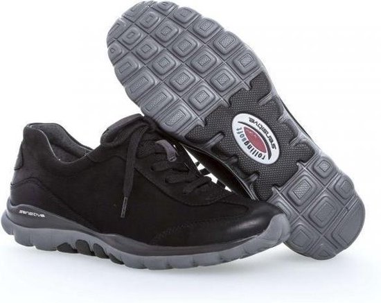 Gabor rollingsoft sensitive 06.965.47 - dames wandelsneaker - zwart - maat 41 (EU) 7.5 (UK)