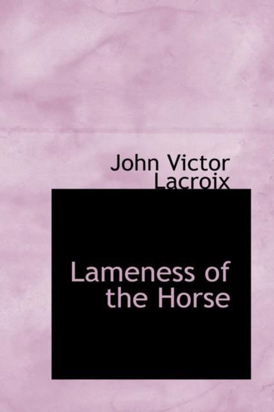 Lameness of the Horse - cover