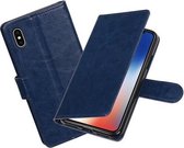 BestCases.nl Donker Blauw Portemonnee booktype hoesje Apple iPhone X