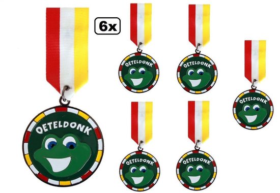 6x médaille / récompense pin grenouille Oeteldonk