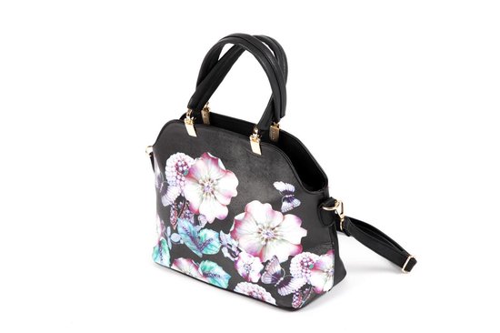 Adventure Bags Handtas Blooms Zwart bol