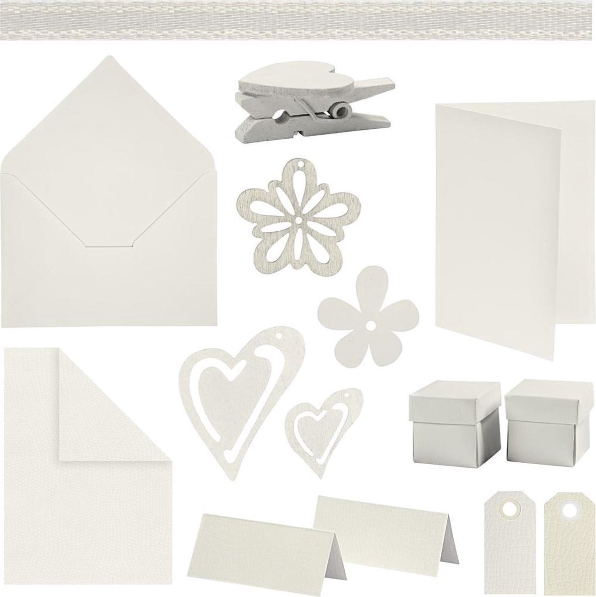 Afbeelding van product Happy Moments - Kaarten maken, off-white, 160eenh.