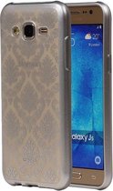 Zilver Brocant TPU back case cover hoesje voor Samsung Galaxy J5