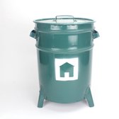 Opberg-olieblik S Huis petrol Jansje Design