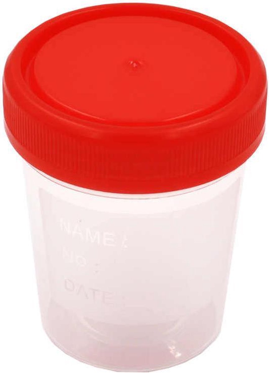 Goedkoopste Urine Potje - Cup - Beker - Medische Test - Onderzoek - 10 Stuks - 120ml - Anti Lek Deksel - Herbruikbaar - Container - Opslag - Afsluitbaar - Ziekenhuis - Zalf Potje - Pillendoosje - Kruidenpotje
