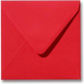 100 Enveloppen - Vierkant 14x14cm - Rood